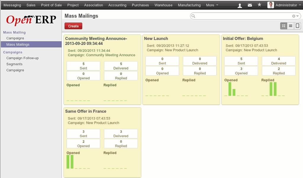 Odoo image and text block